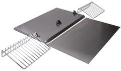 JennAir® 30" Stainless Steel Backsplash Kit with Shelf 