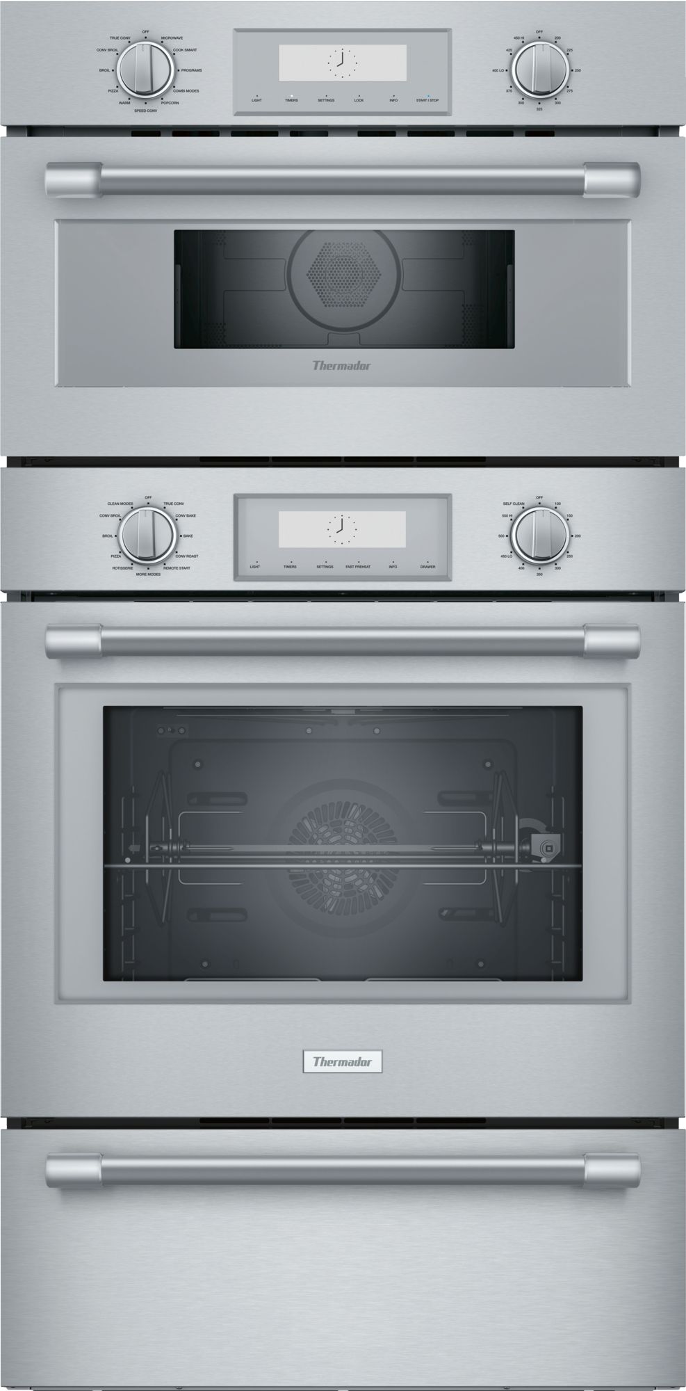 Thermador® Professional 30" Stainless Steel Triple Speed Oven-PODMCW31W