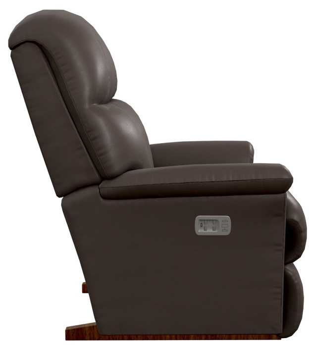 La Z Boy® Reed Walnut Leather Power Rocking Recliner With Headrest And Lumbar Blvdhome 7880