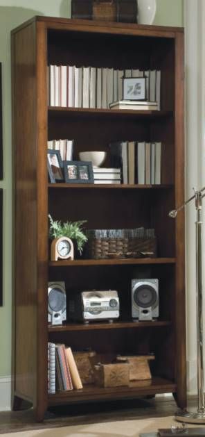Hooker® Furniture Danforth Rich Medium Brown Tall Bookcase-0