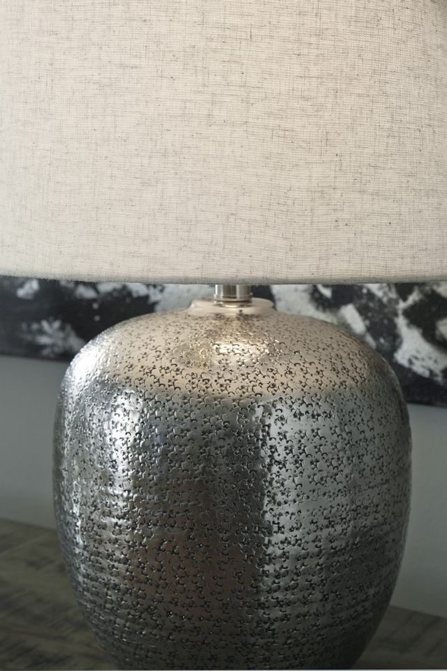 Signature Design by Ashley® Magalie Antique Silver Table Lamp 2