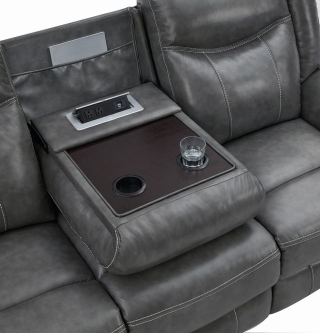 Coaster® Conrad Grey Reclining Sofa 6
