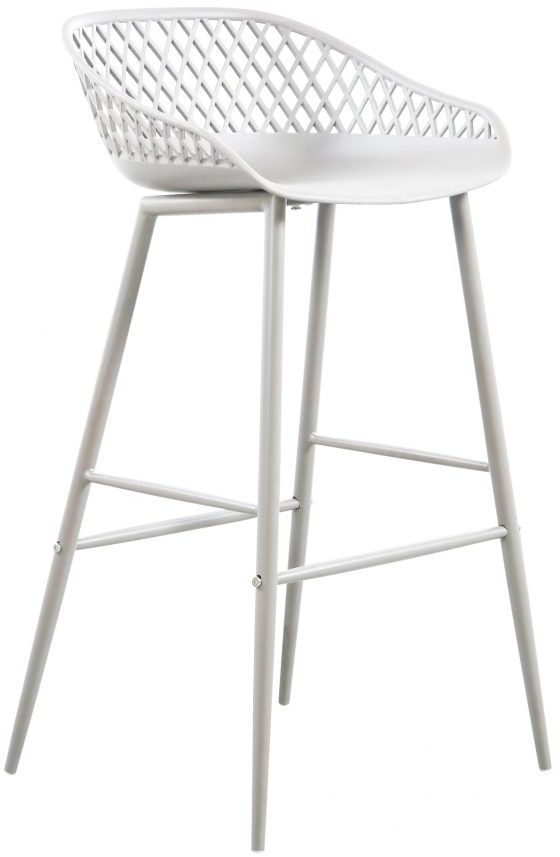 Moe's Home Collections Piazza White-m2 Outdoor Bar Stool 1