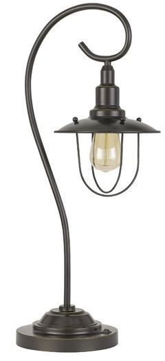Cal® Lighting & Accessories Vigo Dark Bronze Downbridge Table Lamp