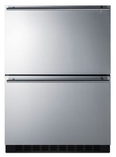 Summit® 24" Stainless Steel Refrigerator Drawers