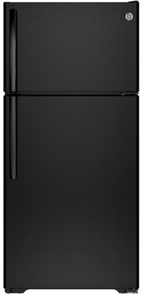 GE® 14.6 Cu. Ft. Top Freezer Refrigerator-Black