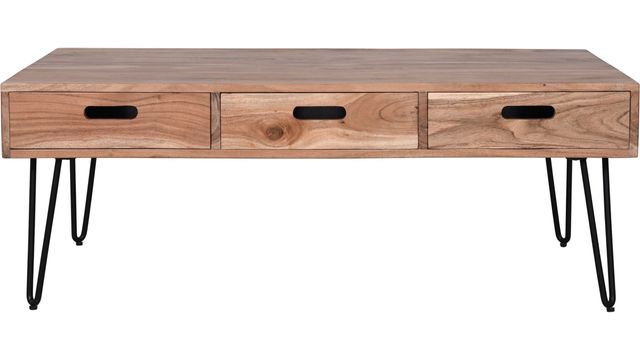 Jofran Inc. Rollins Natural 3 Drawer Coffee Table-0