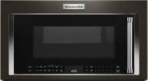 KitchenAid® 1.9 Cu. Ft. Black Stainless Steel with PrintShield™ Finish Over The Range Microwave Hood Combination