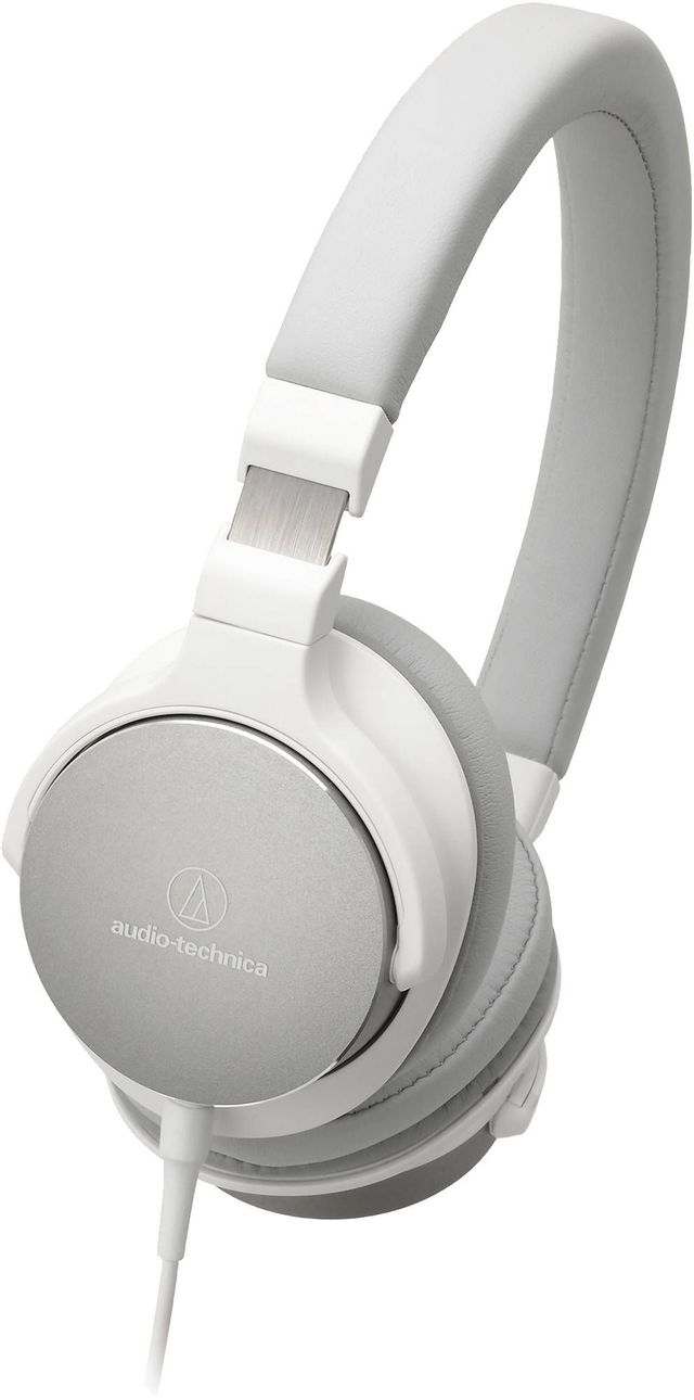 Audio-Technica® White On-Ear High Resolution Headphones