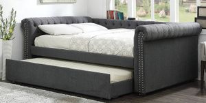 Furniture of America® Leanna Gray Queen Daybed and Trundle