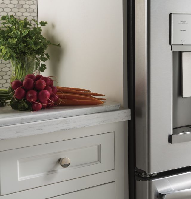 GE® 22.2 Cu. Ft. Stainless Steel Counter Depth French Door Refrigerator 6