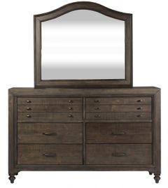 Liberty Furniture Catawba Hills Peppercorn Dresser & Mirror