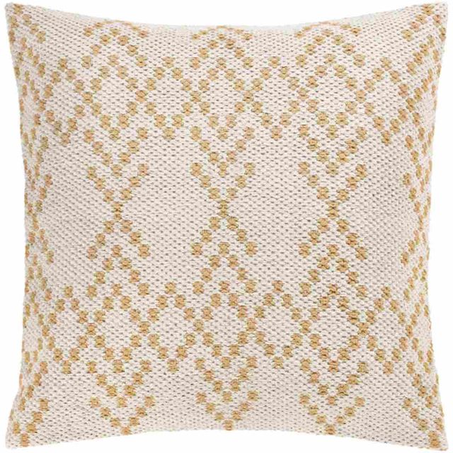 Surya Ryder Wheat 20"x20" Pillow Shell with Polyester Insert-0