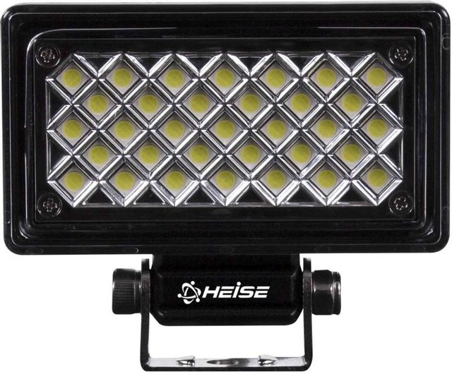 Heise® 3.75" x 2" Black 33 LED Rectangle Work Light
