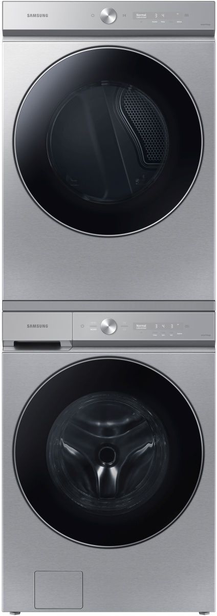 Samsung Bespoke 8900 Series 5.3 Cu. Ft. Silver Steel Front Load Washer 7