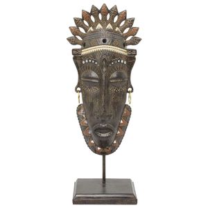 Uma Home Primitive African Mask Sculpture
