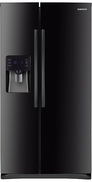Samsung 25 Cu. Ft. Side-By-Side Refrigerator-Black 0