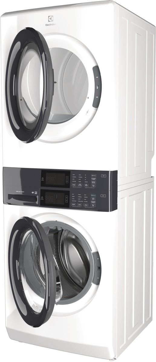 Electrolux 300 Series 4.5 Cu. Ft. Washer, 8.0 Cu. Ft. Gas Dryer White Stack Laundry-2