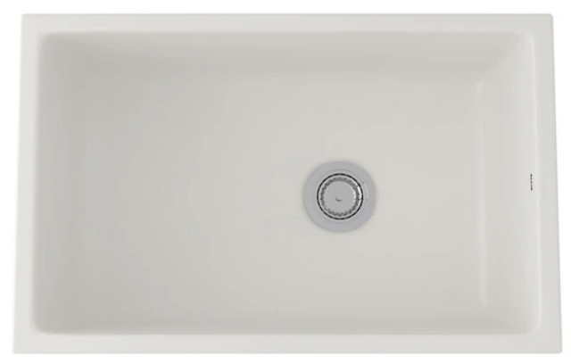 Rohl® Allia Series Pergame Fireclay Single Bowl Undermount Kitchen Sink-0