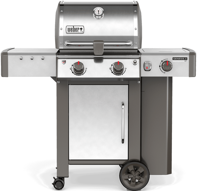 Weber® Genesis® II LX S-240 Free Standing Gas Grill-Stainless Steel