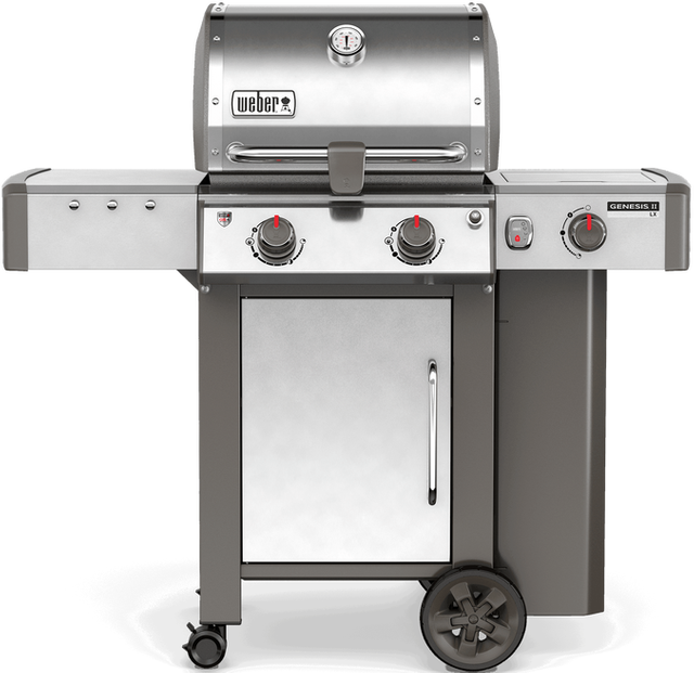 Weber® Genesis® II LX S-240 Free Standing Gas Grill-Stainless Steel-0