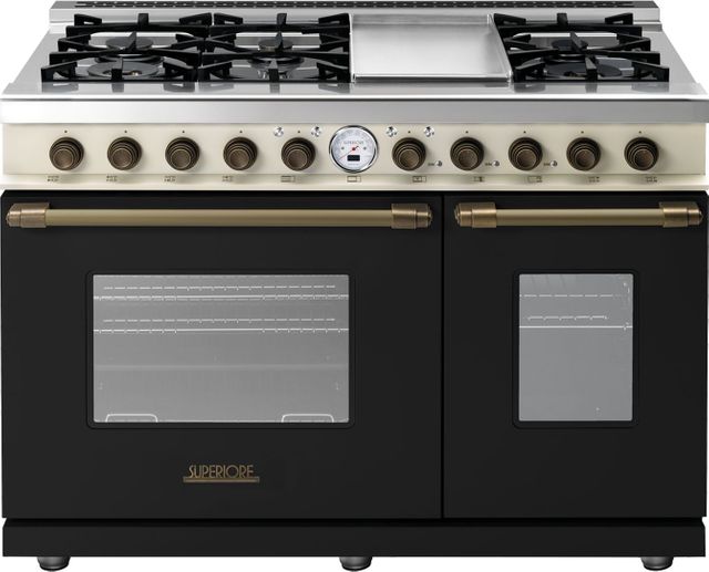 Range NEXT 48 Panorama Stainless steel - 4 induction, griddle, 2 gas and 2  gas ovens