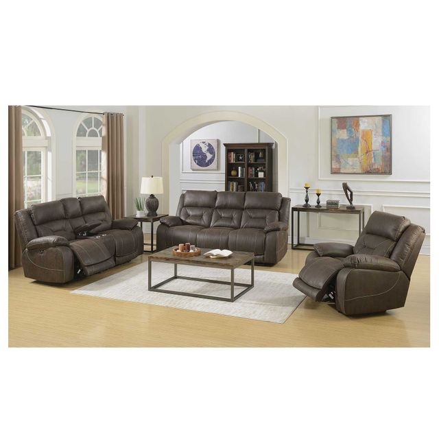 Steve Silver Co. Aria Saddle Brown Dual-Power Recliner-3