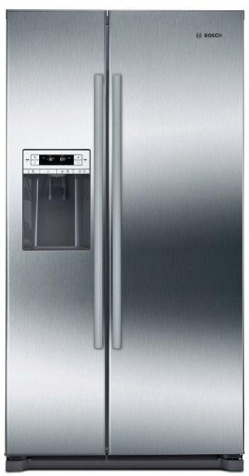 Bosch 300 Series 20.2 Cu. Ft. Stainless Steel Counter Depth Side By Side Refrigerator