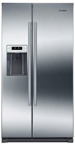 Bosch 300 Series 20.2 Cu. Ft. Stainless Steel Counter Depth Side By Side Refrigerator