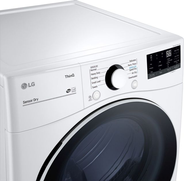 LG White Front Load Laundry Pair 20
