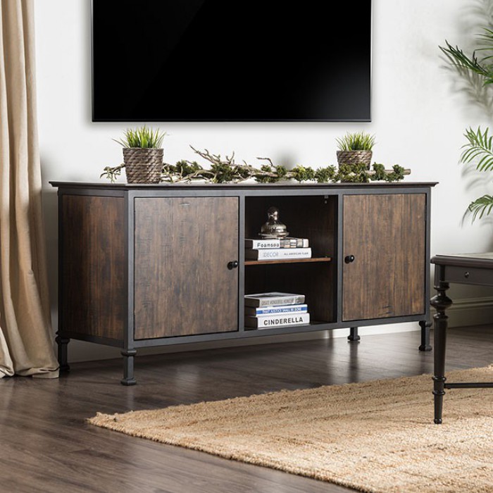 Furniture Of America® Broadland Medium Weathered Oak 60 Tv Stand Ken