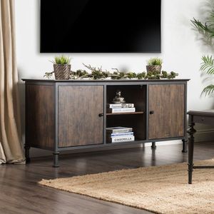 Furniture of America® Broadland Medium Weathered Oak 60" TV Stand