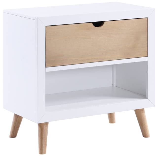 Homelegance® Asker Natural/White Nightstand | Fischer Furniture | Rapid ...