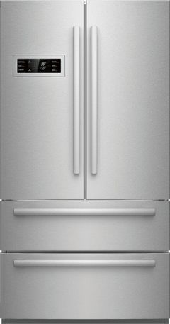 Bosch® 800 Series 20.7 Cu. Ft. Counter Depth French Door Refrigerator-Stainless Steel