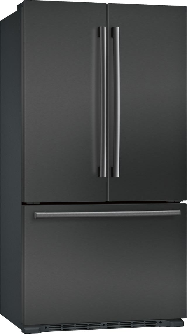 Bosch 800 Series 20.7 Cu. Ft. Counter Depth 3 Door Refrigerator-Black Stainless Steel