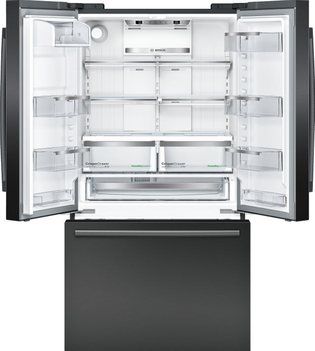 Bosch 800 Series 20.7 Cu. Ft. Counter Depth 3 Door Refrigerator-Black Stainless Steel 1