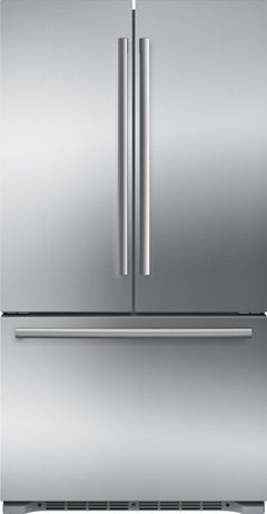 Bosch 800 Series 20.7 Cu. Ft. Counter Depth 3 Door Refrigerator-Stainless Steel