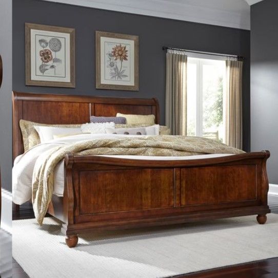 Liberty Rustic Traditions Rustic Cherry King Sleigh Bed 7