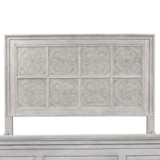 Liberty Furniture Heartland Antique White King Decorative Panel Headboard