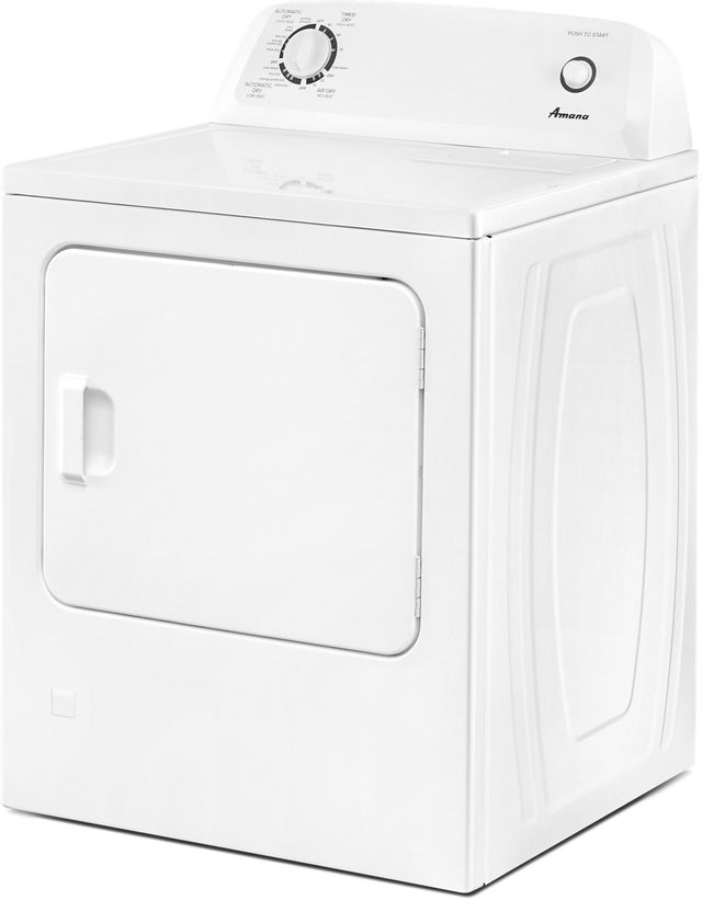 Amana® 6.5 Cu. Ft. White Front Load Gas Dryer-3