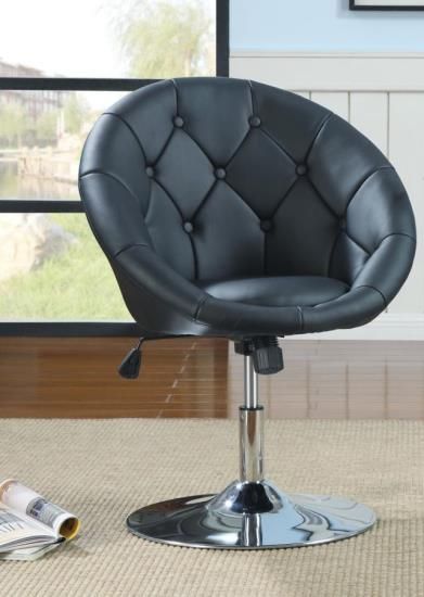 Coaster® Black Round Accent Chair 0