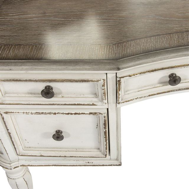 Liberty Furniture Magnolia Manor Antique White/Weathered Bark Vanity Desk 2