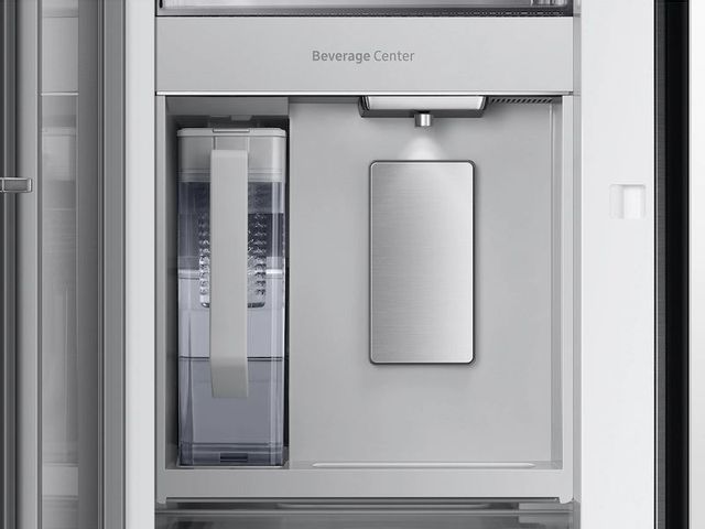 Samsung Bespoke 30 Cu. Ft. Panel Ready/Panel Ready/White Glass French Door Refrigerator 7