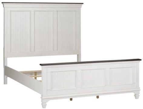 Liberty Furniture Allyson Park Wirebrushed White California King Panel Bed 0