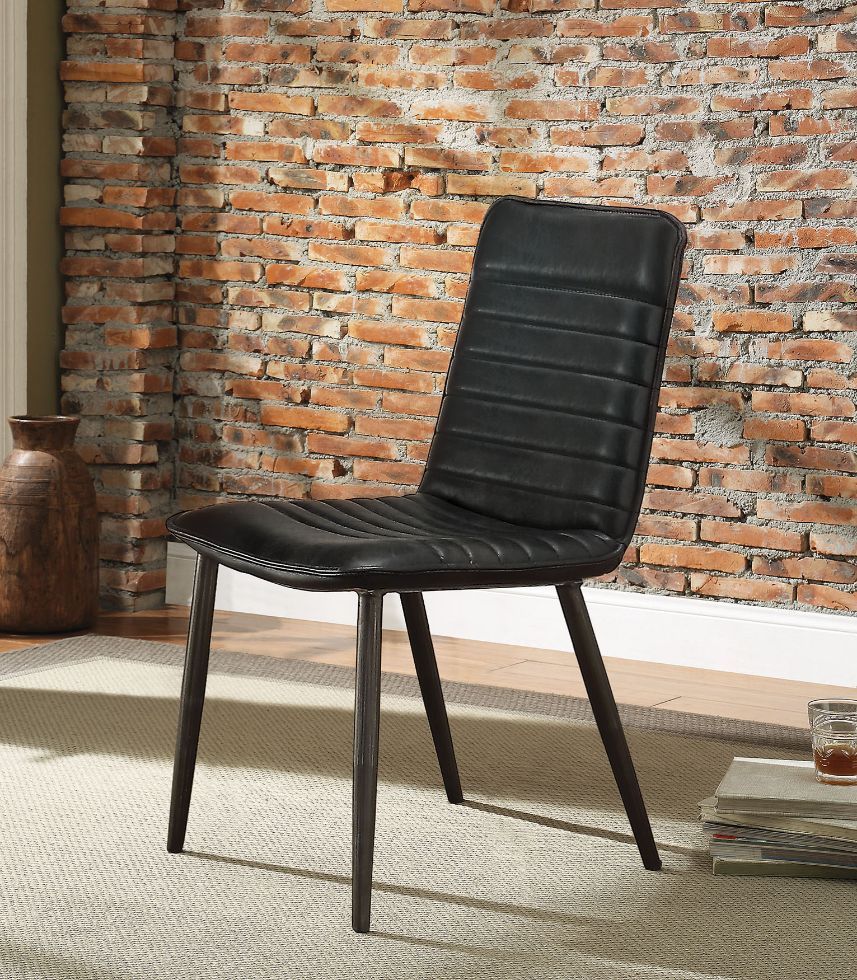 ACME Furniture Hosmer 2-Piece Black Side Chairs