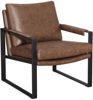 Coaster® Brown/Gunmetal Accent Chair