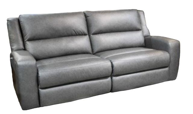 Conover Scoop-Arm Leather Wall Recliner Sofa