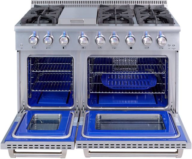 Thor Kitchen® 48" Stainless Steel Pro Style Gas Range-1