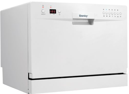 Danby 18" Portable Countertop Dishwasher=White