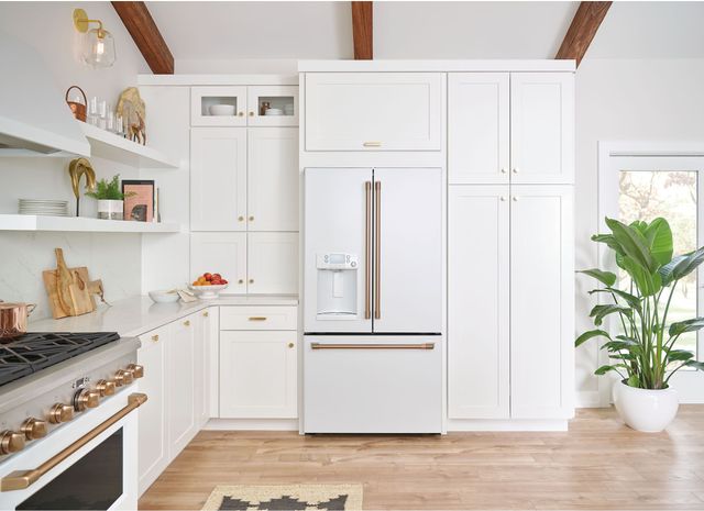 Café™ 22.2 Cu. Ft. Matte White Counter Depth French Door Refrigerator 6